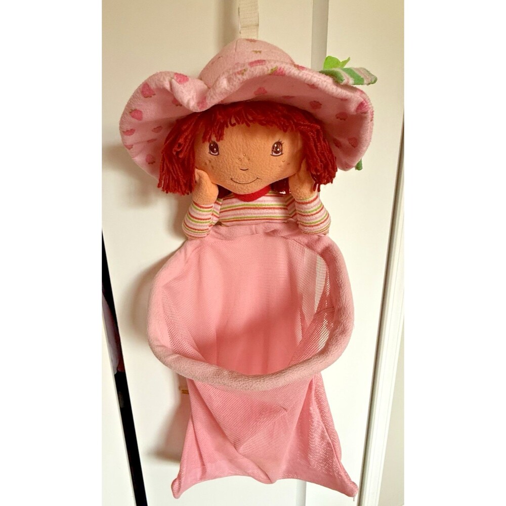 Vintage 2003 Strawberry Shortcake Catch All Bag Mesh Toys Laundry Plush Net